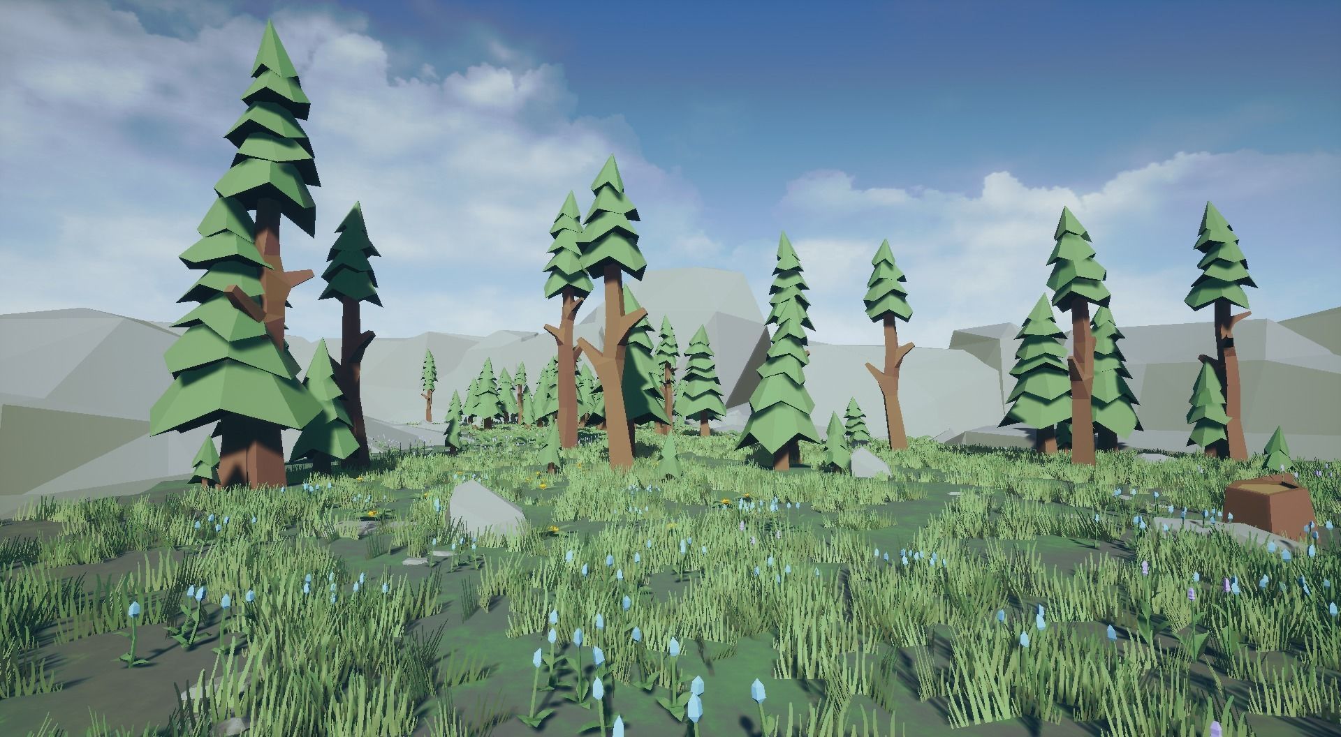 Low poly nature environment pack Low-poly 3D model_6