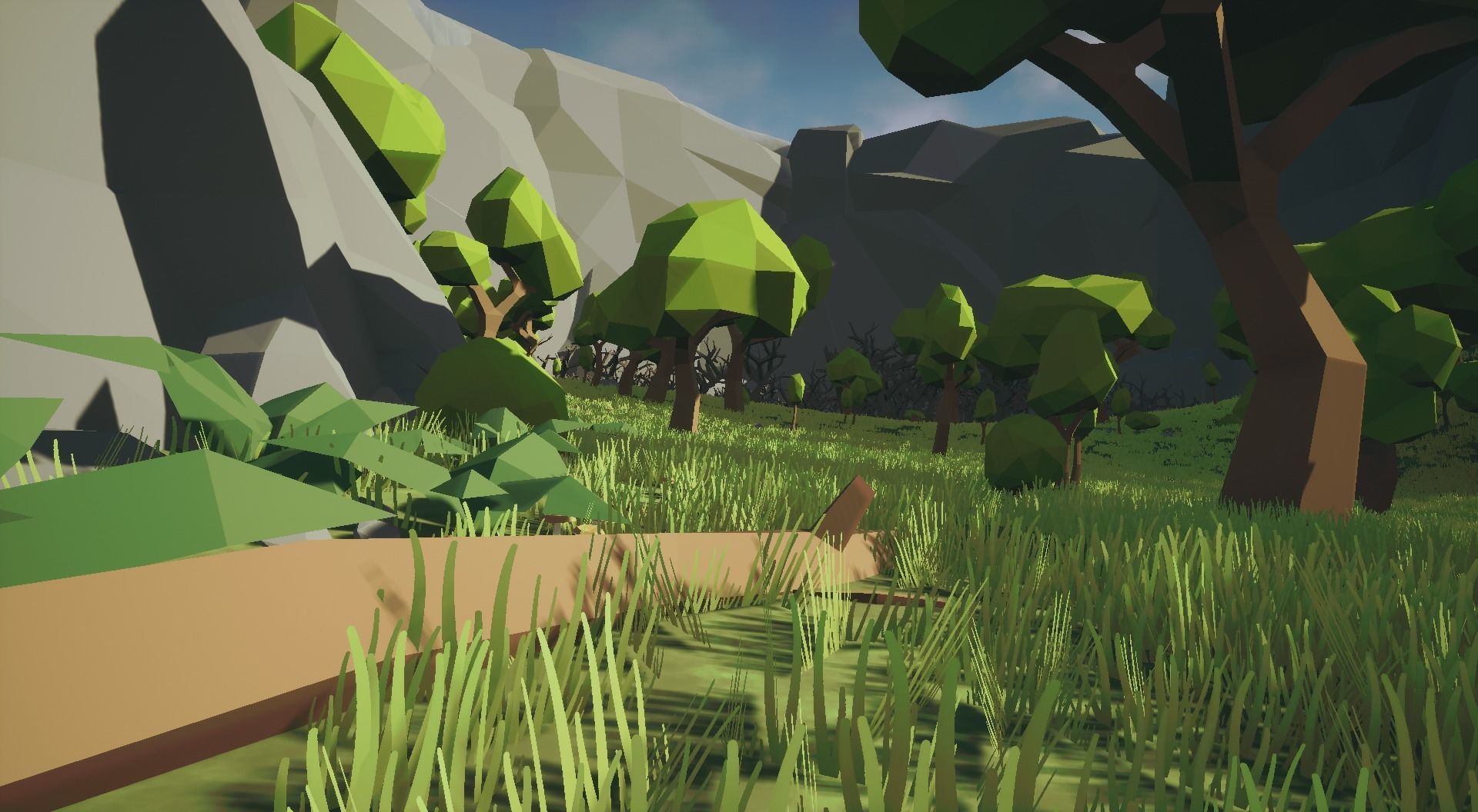 Low poly nature environment pack Low-poly 3D model_4