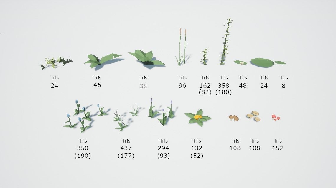 Low poly nature environment pack Low-poly 3D model_10