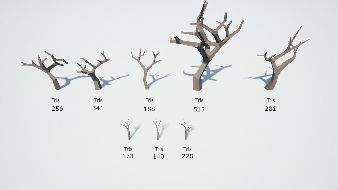 Low poly nature environment pack Low-poly 3D model_9