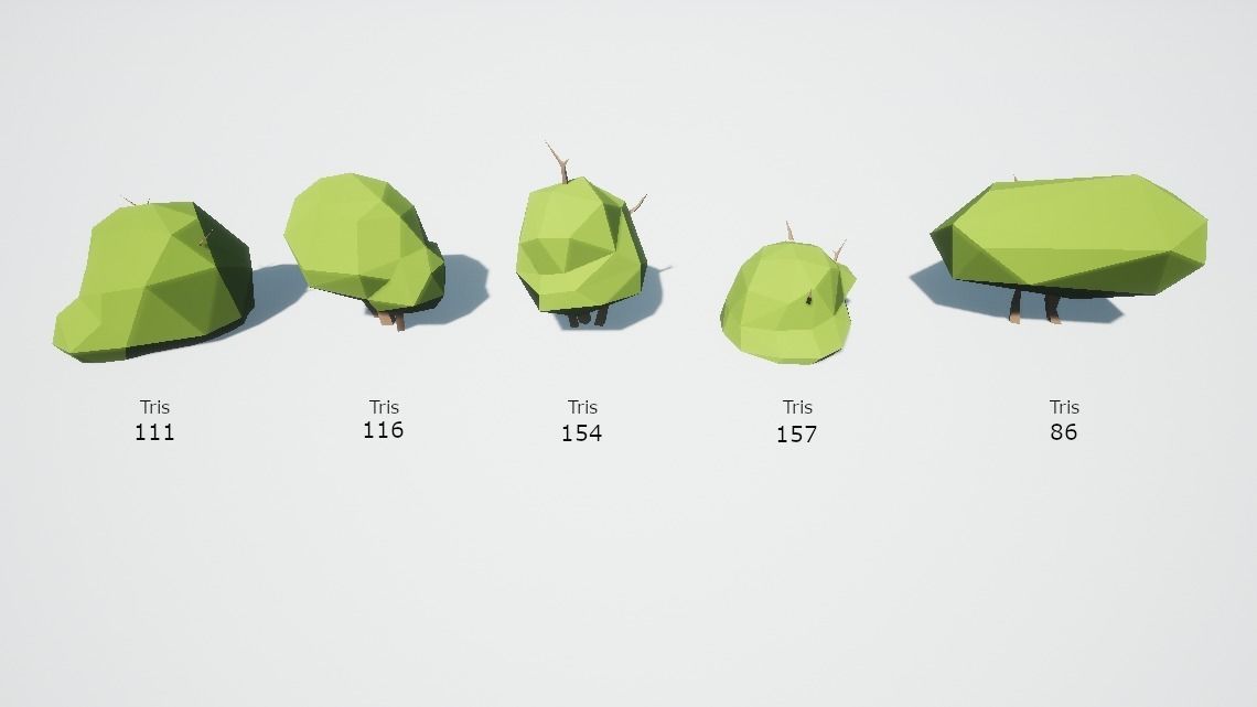 Low poly nature environment pack Low-poly 3D model_11