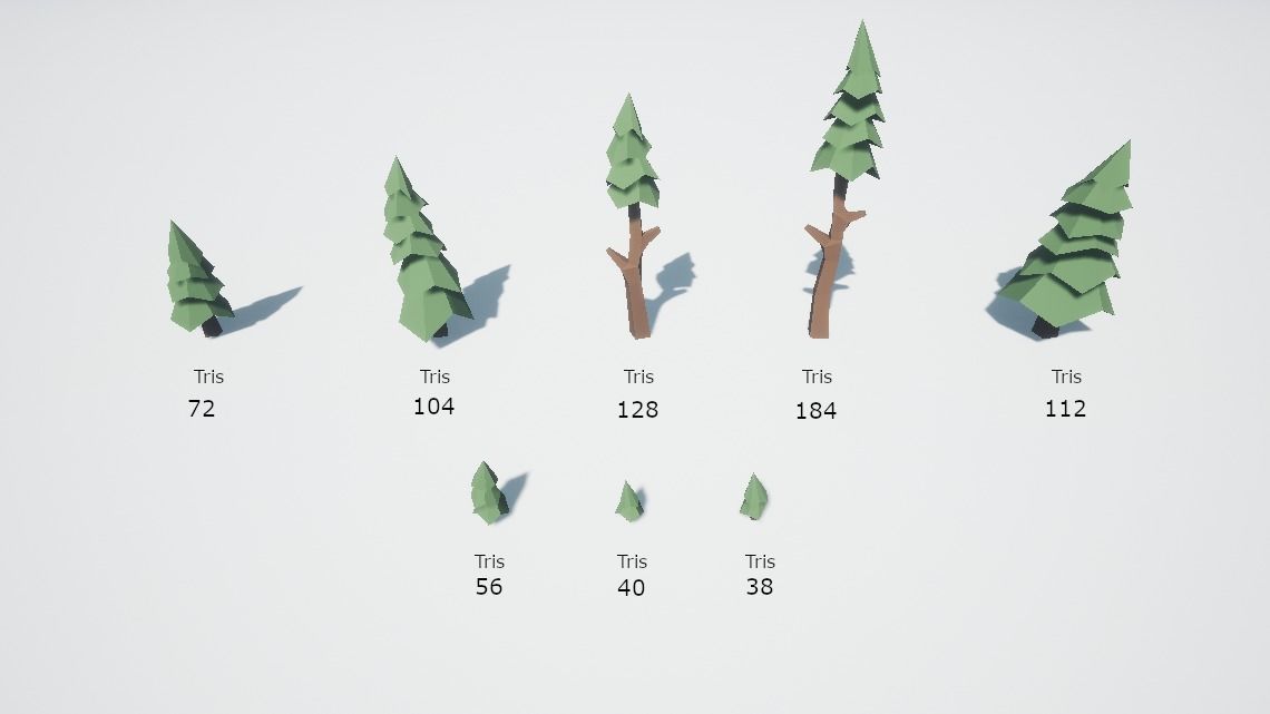 Low poly nature environment pack Low-poly 3D model_8