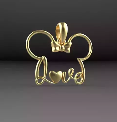Pendant love Mickey Mouse
