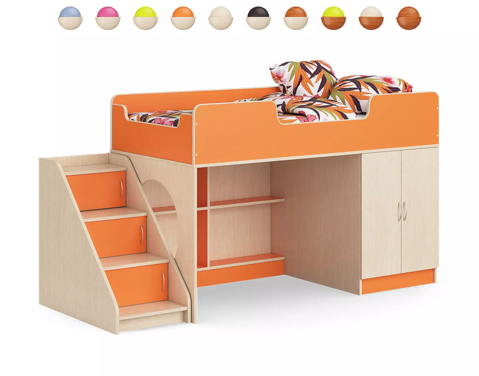 Legenda K02 ans LY02 childrens modular bed 3D model_0