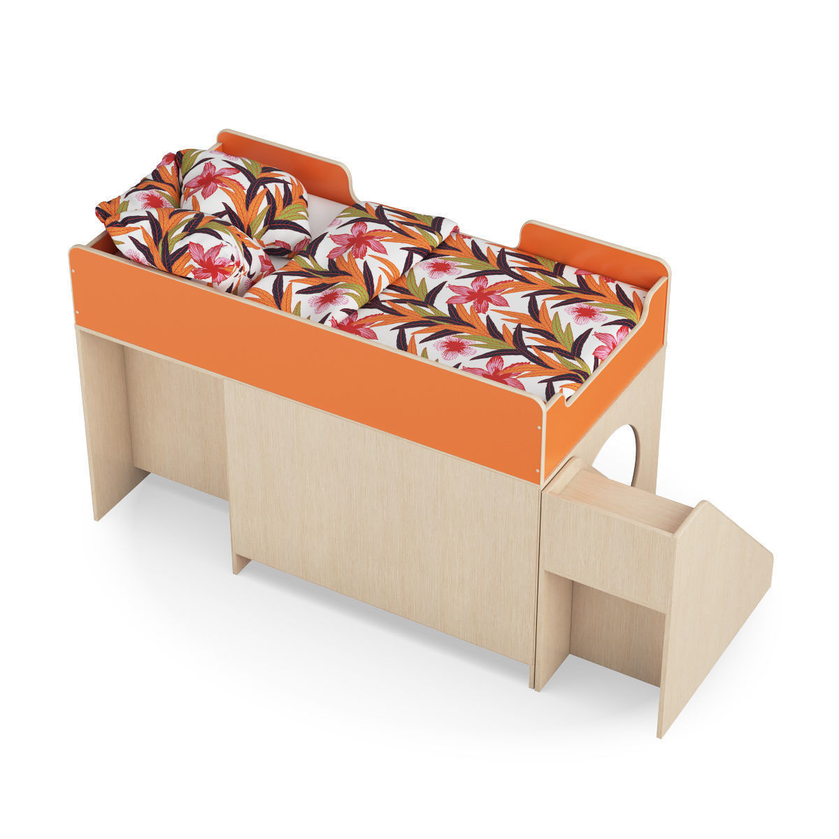 Legenda K02 ans LY02 childrens modular bed 3D model_4