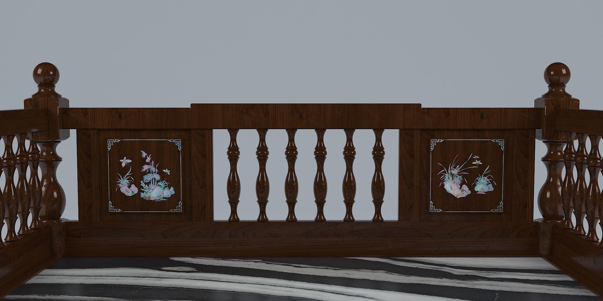 ANTIQUE TRUNK 2 SEATER 3D model_1