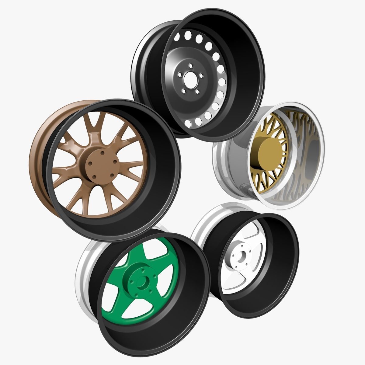 Rims Model wheel 3D model_1