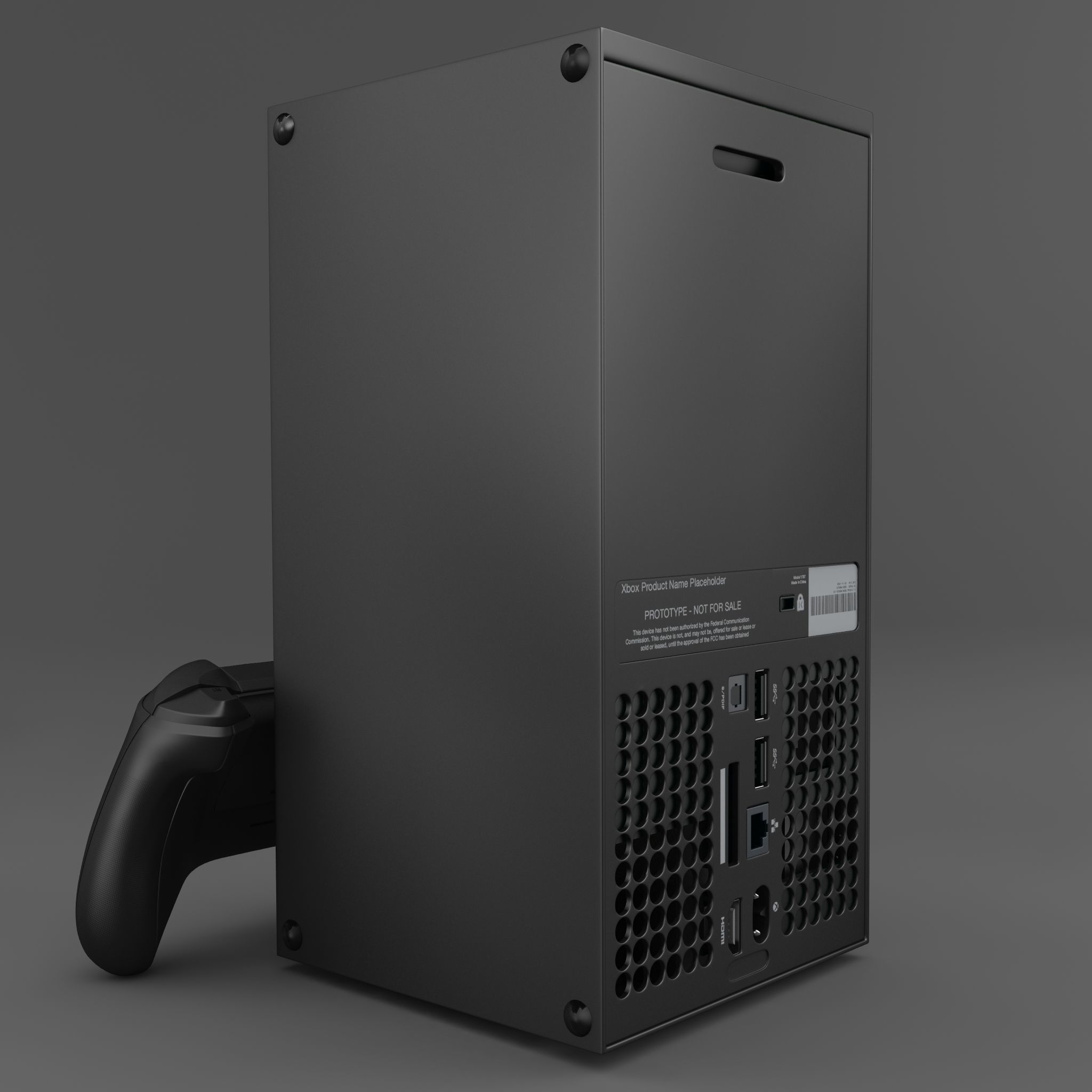Xbox series X  3D model_4
