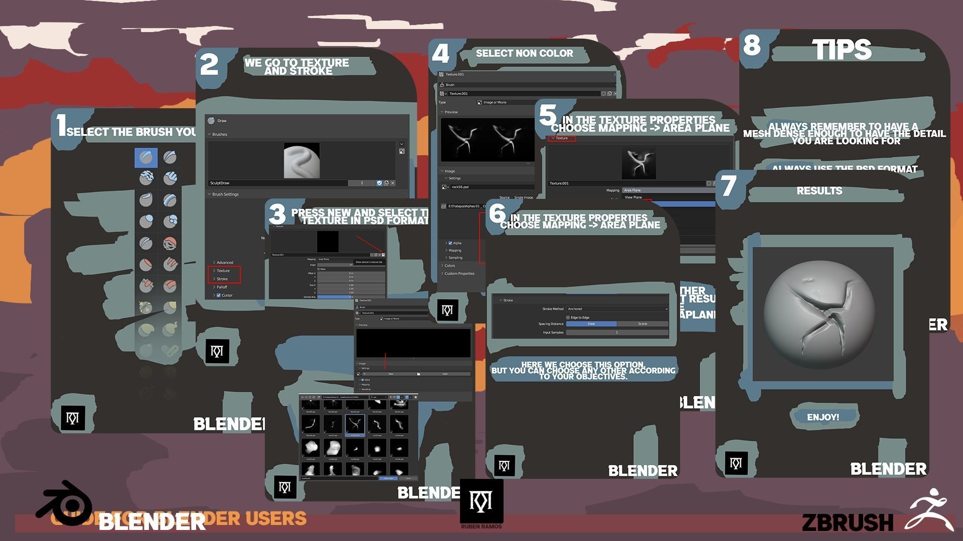 70 Rock Alphas - Blender - Zbrush Texture_10