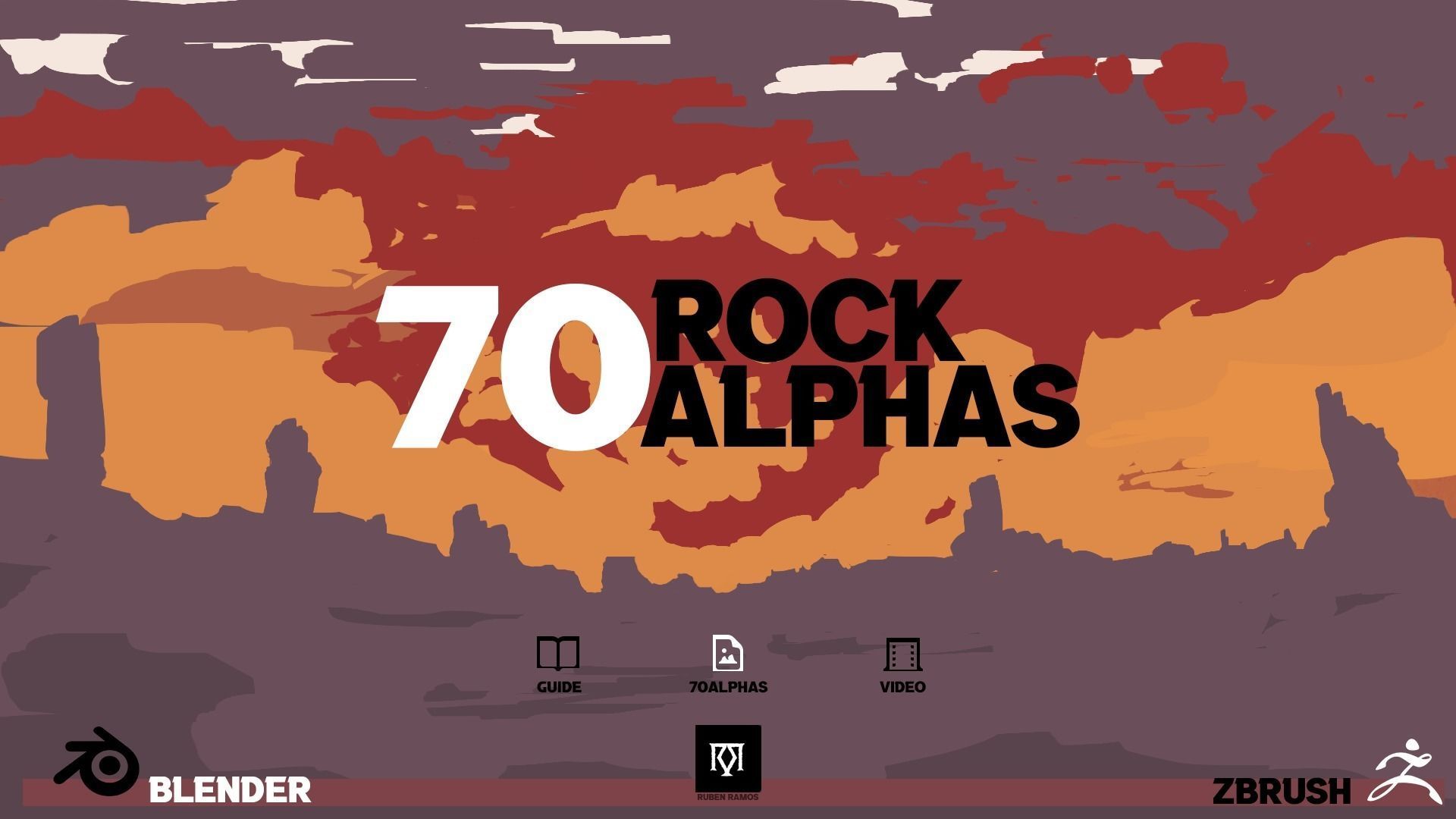 70 Rock Alphas - Blender - Zbrush Texture_11