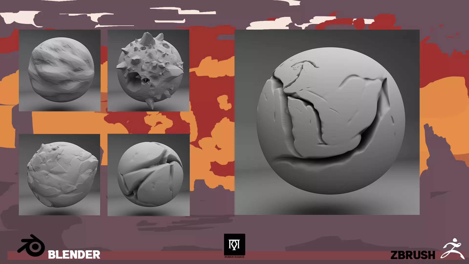 70 Rock Alphas - Blender - Zbrush Texture_0