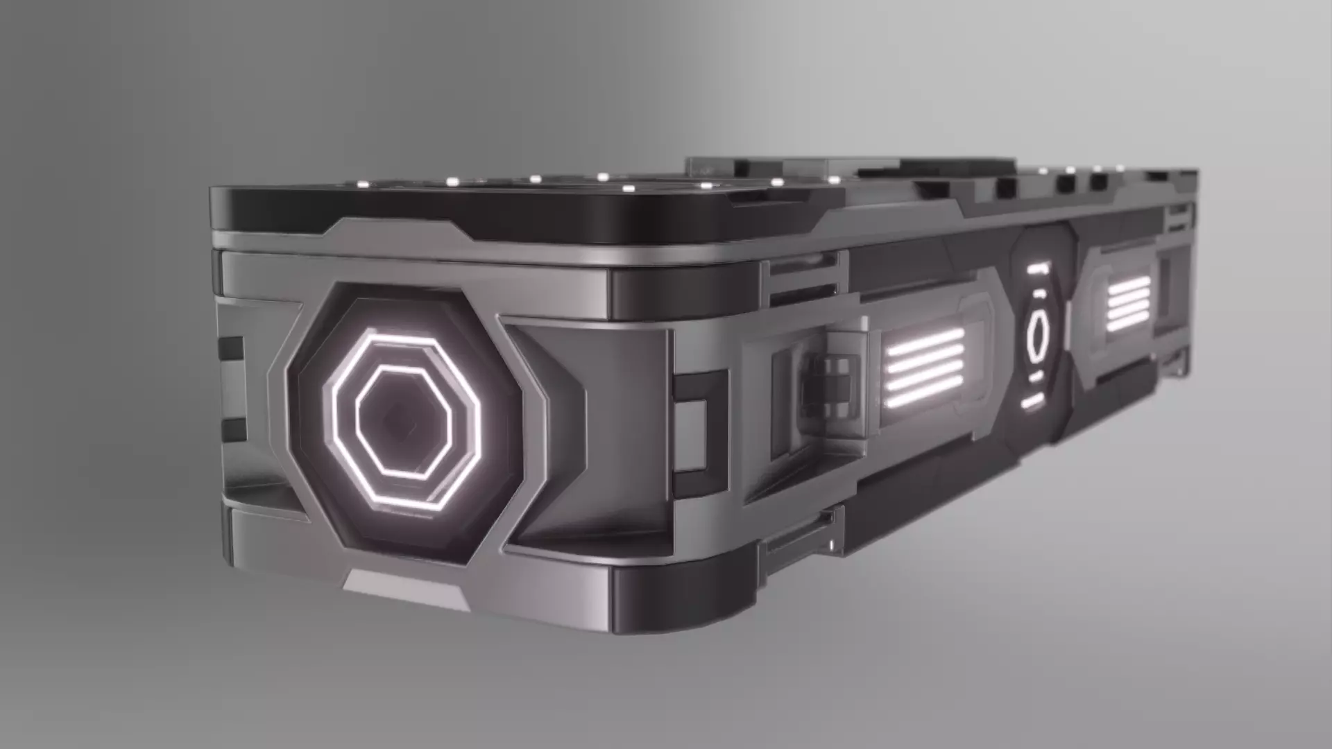 Briefcase - loot box scify 3D model_0