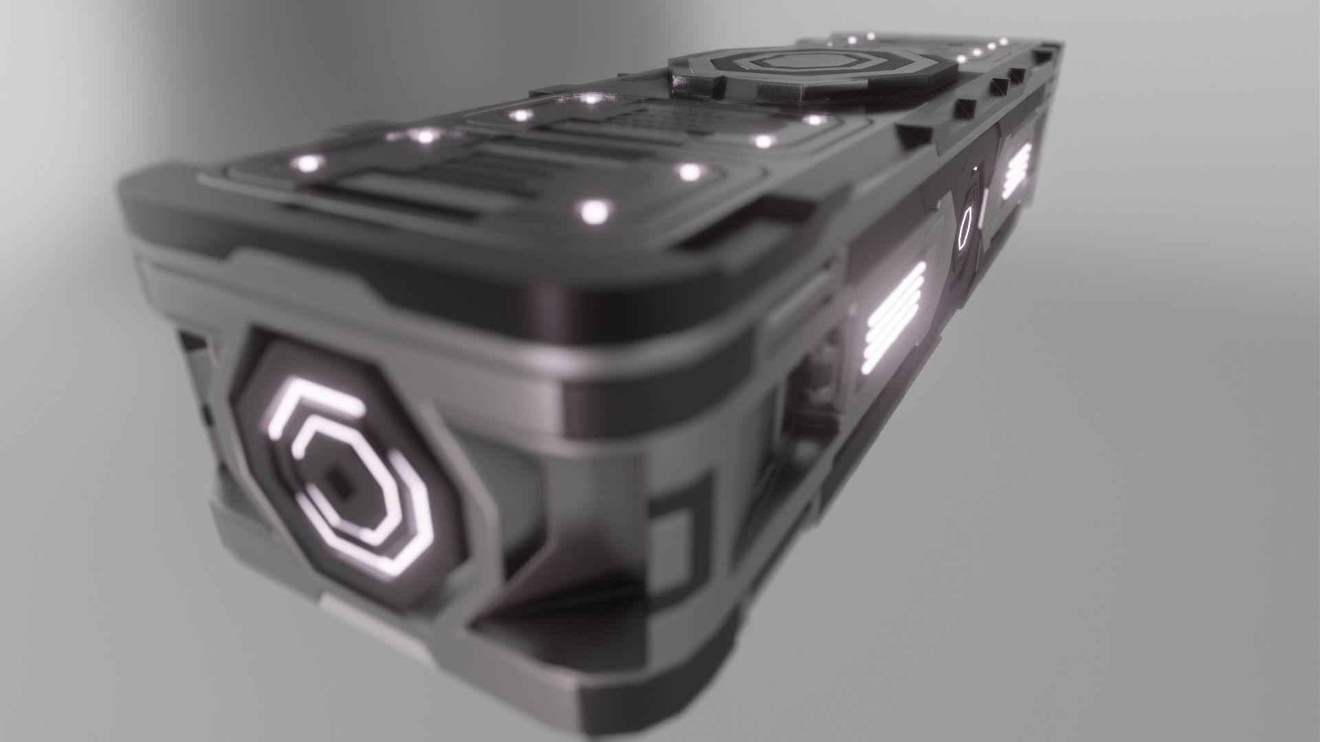 Briefcase - loot box scify 3D model_3