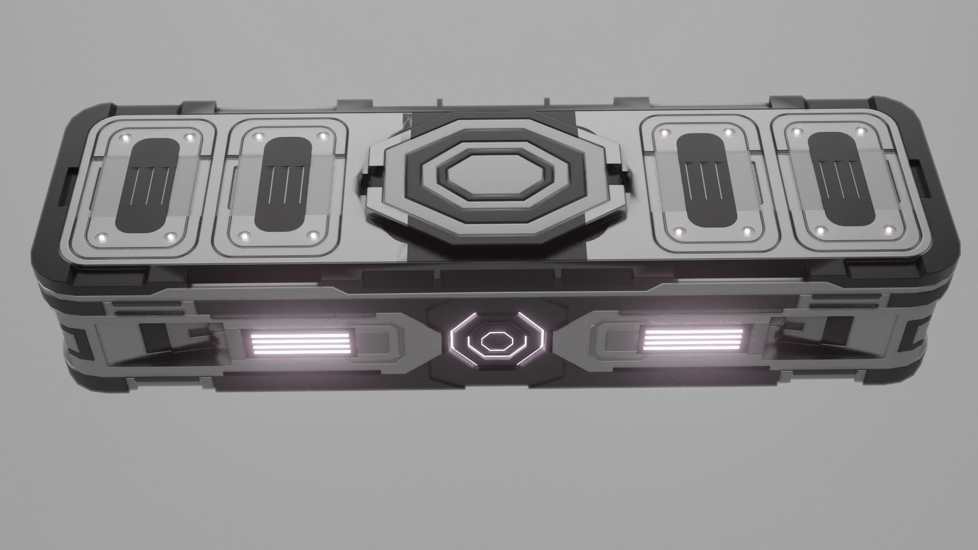 Briefcase - loot box scify 3D model_2