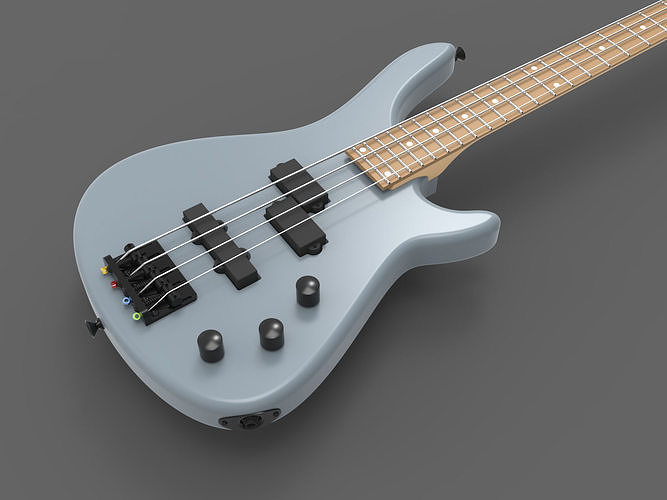 4 String Bass Guitar  3D model