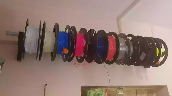 filament spools wall hanger 3D print model