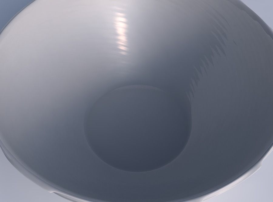 Bowl wide with twisted smooth ribbons 3D print model_1