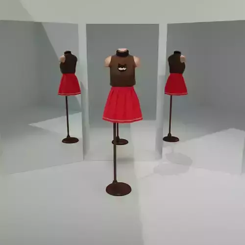 Kitty Dress Free 3D model
