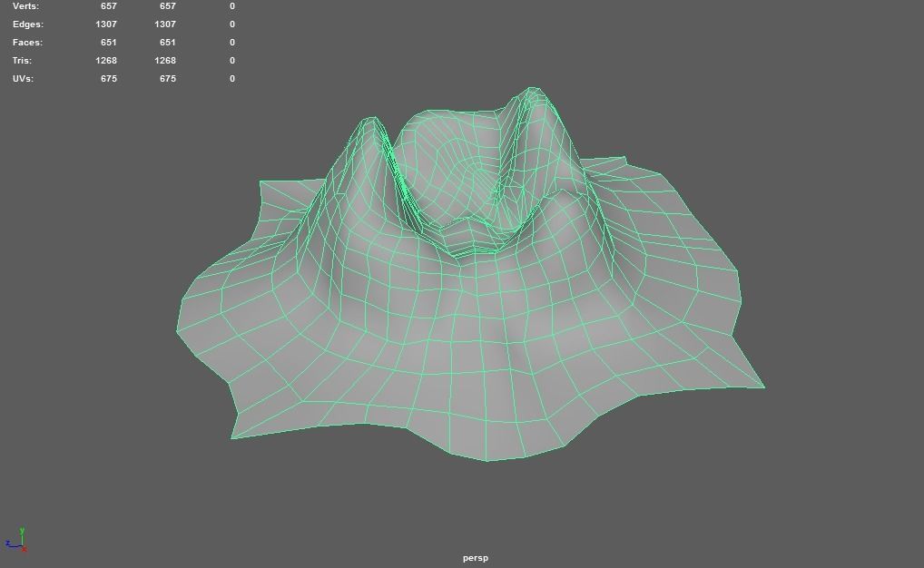 Mountain stylized - PBR Low-poly 3D model_16