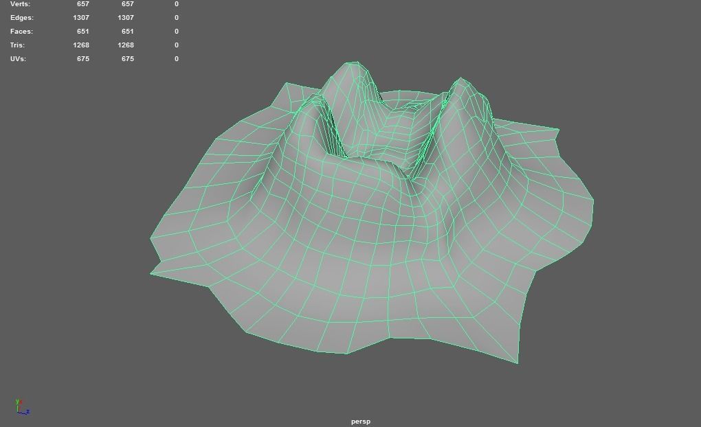 Mountain stylized - PBR Low-poly 3D model_17