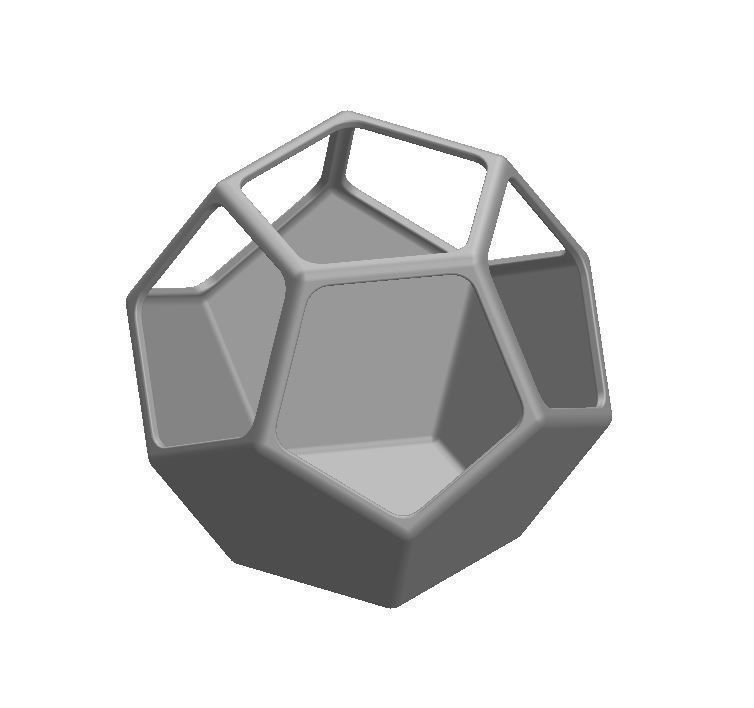 Dodecahedron Terrarium 3D model 3D printable | CGTrader