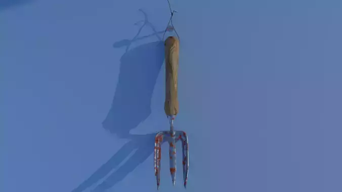 Garden Hand Fork With Adjustable Rust