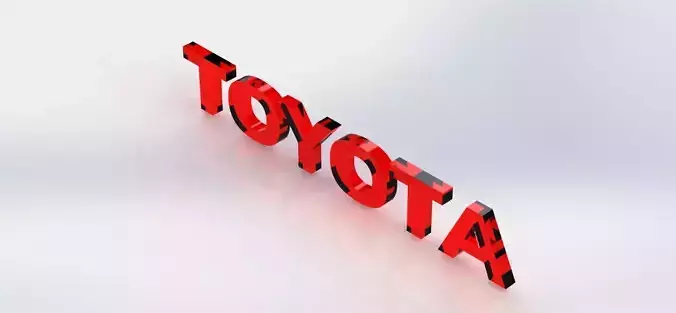 TOYOTA logo 3D print model