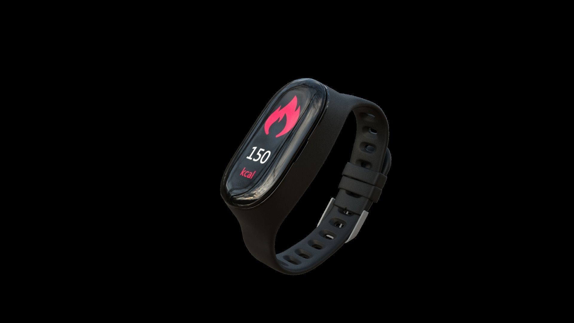 3D SmartWatch xiaomi smart watch 3D model_3