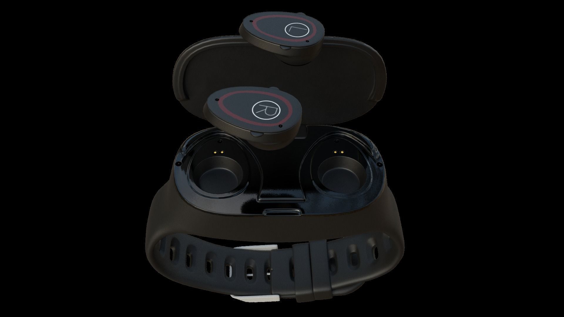 3D SmartWatch xiaomi smart watch 3D model_4