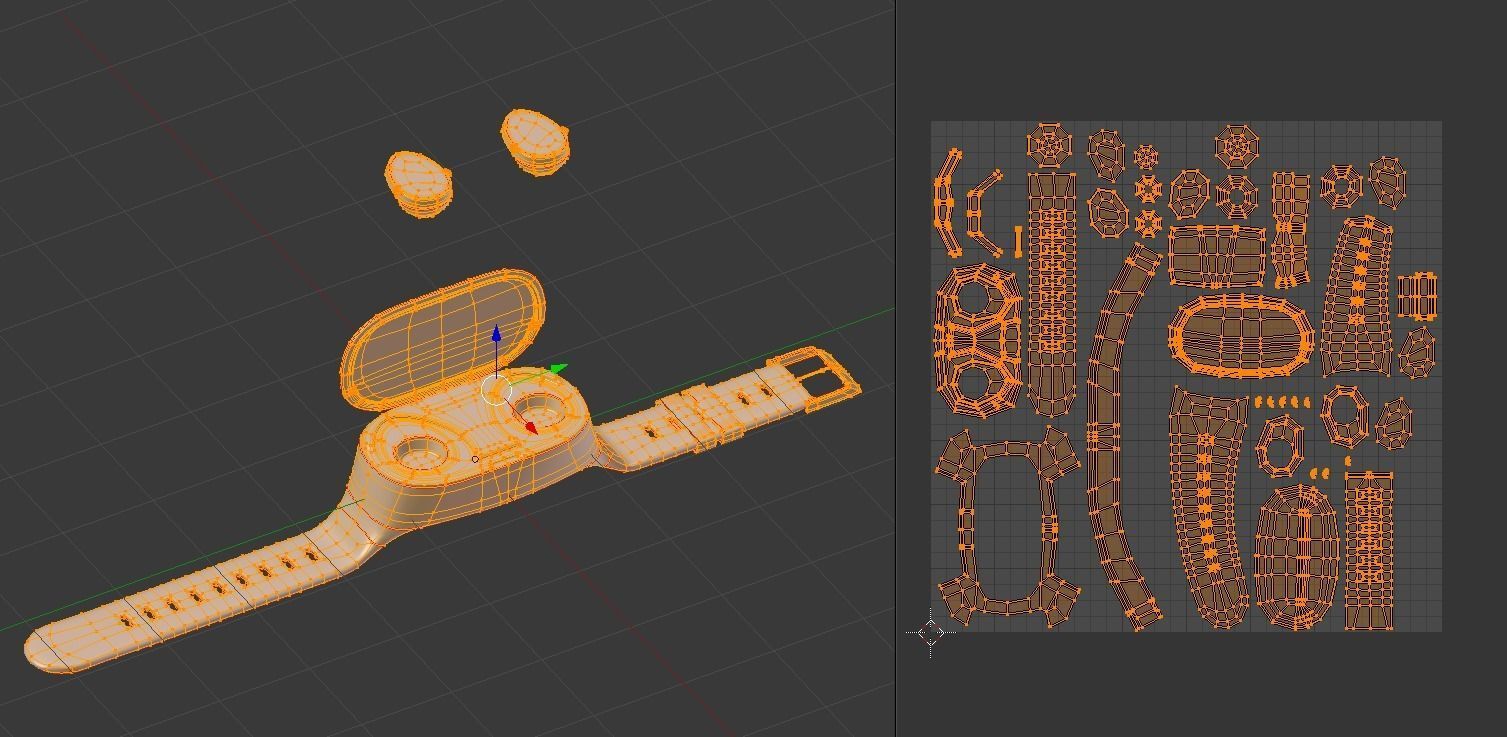 3D SmartWatch xiaomi smart watch 3D model_9