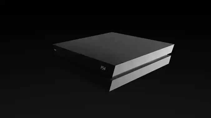 PS4 model LOW POLY playstation console