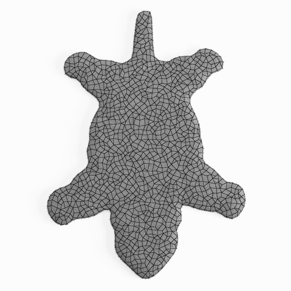 Contemporary Decorate Wild Animal Design Handcuffed Area Rug 3D model_5