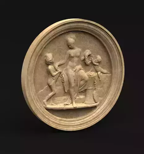 Cupid relief  3D STL model 3D print model