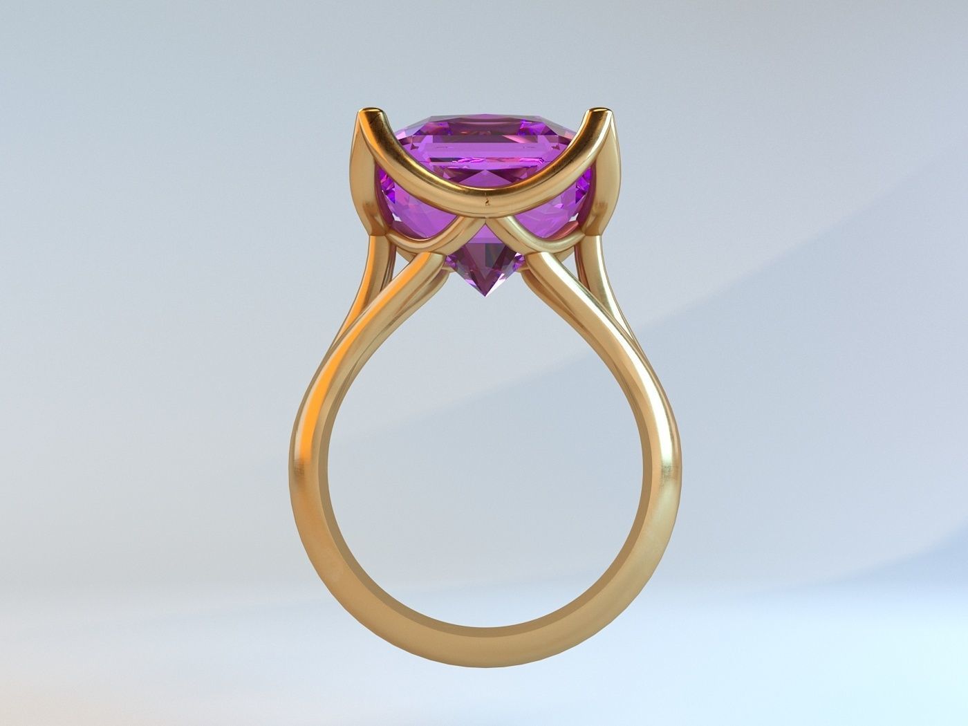Cocktail ring 3D print model_1