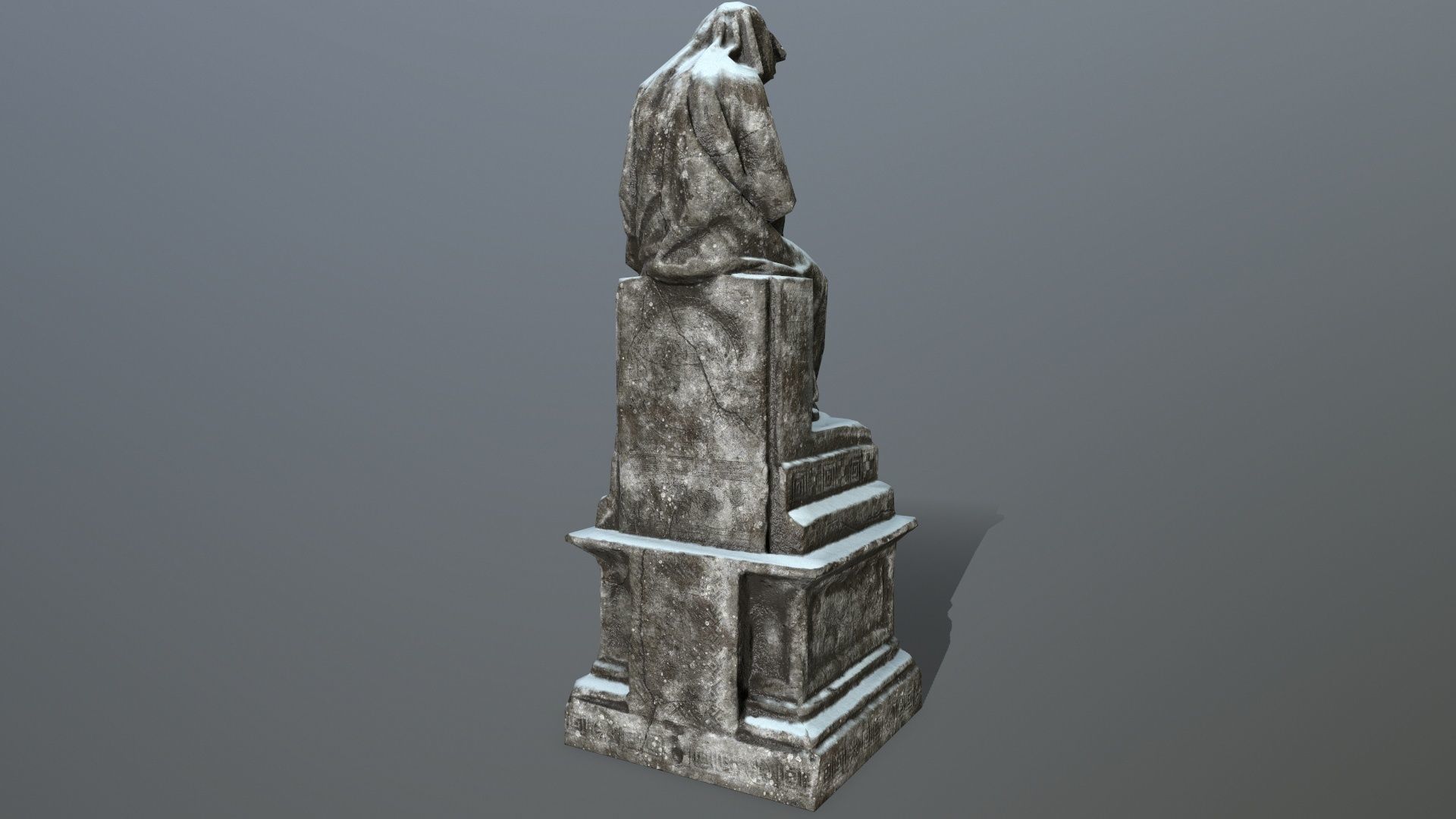 statue 1 Low-poly 3D model_3