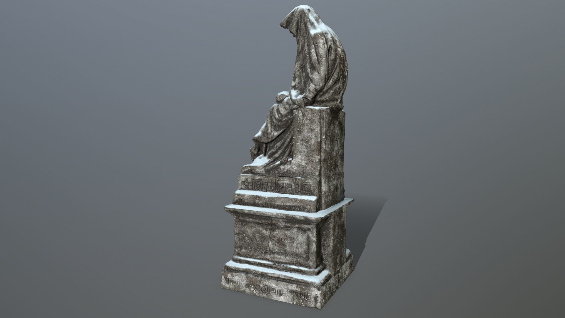 statue 1 Low-poly 3D model_5