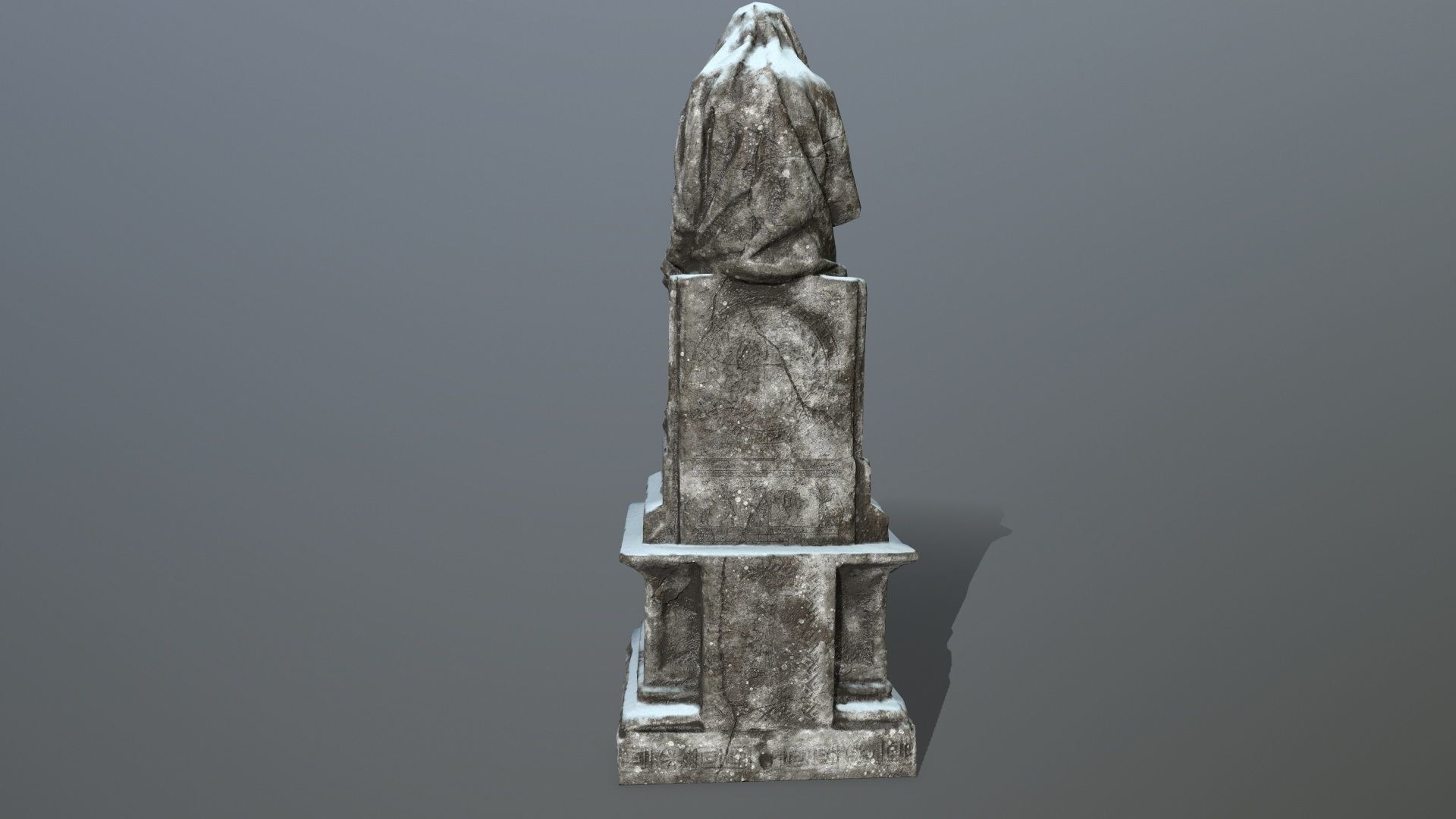 statue 1 Low-poly 3D model_4
