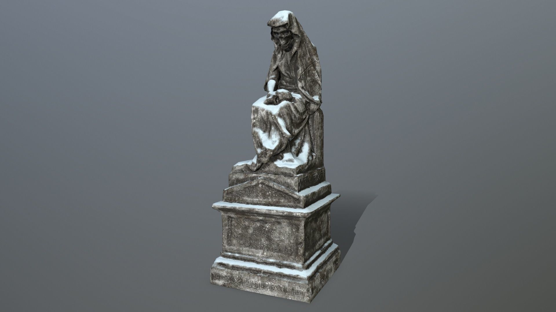 statue 1 Low-poly 3D model_7