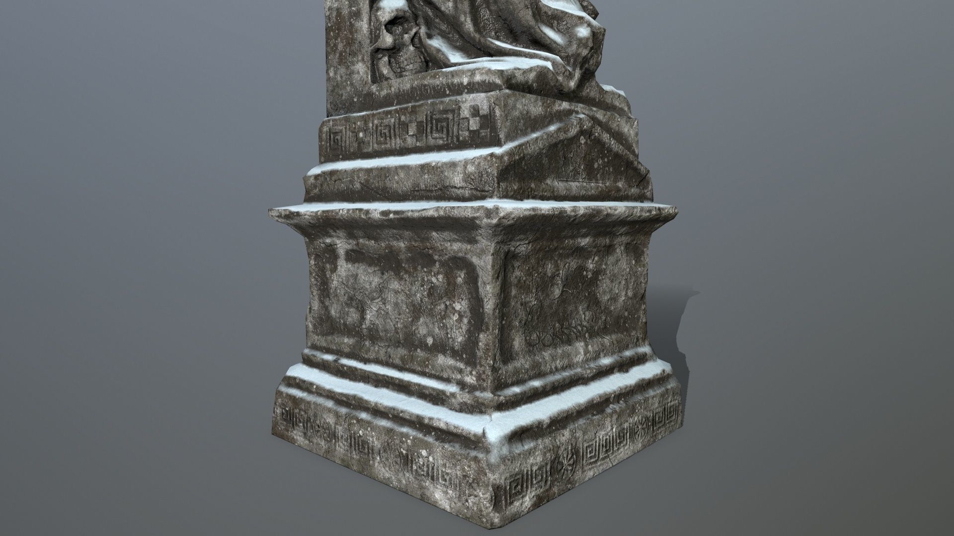 statue 1 Low-poly 3D model_8
