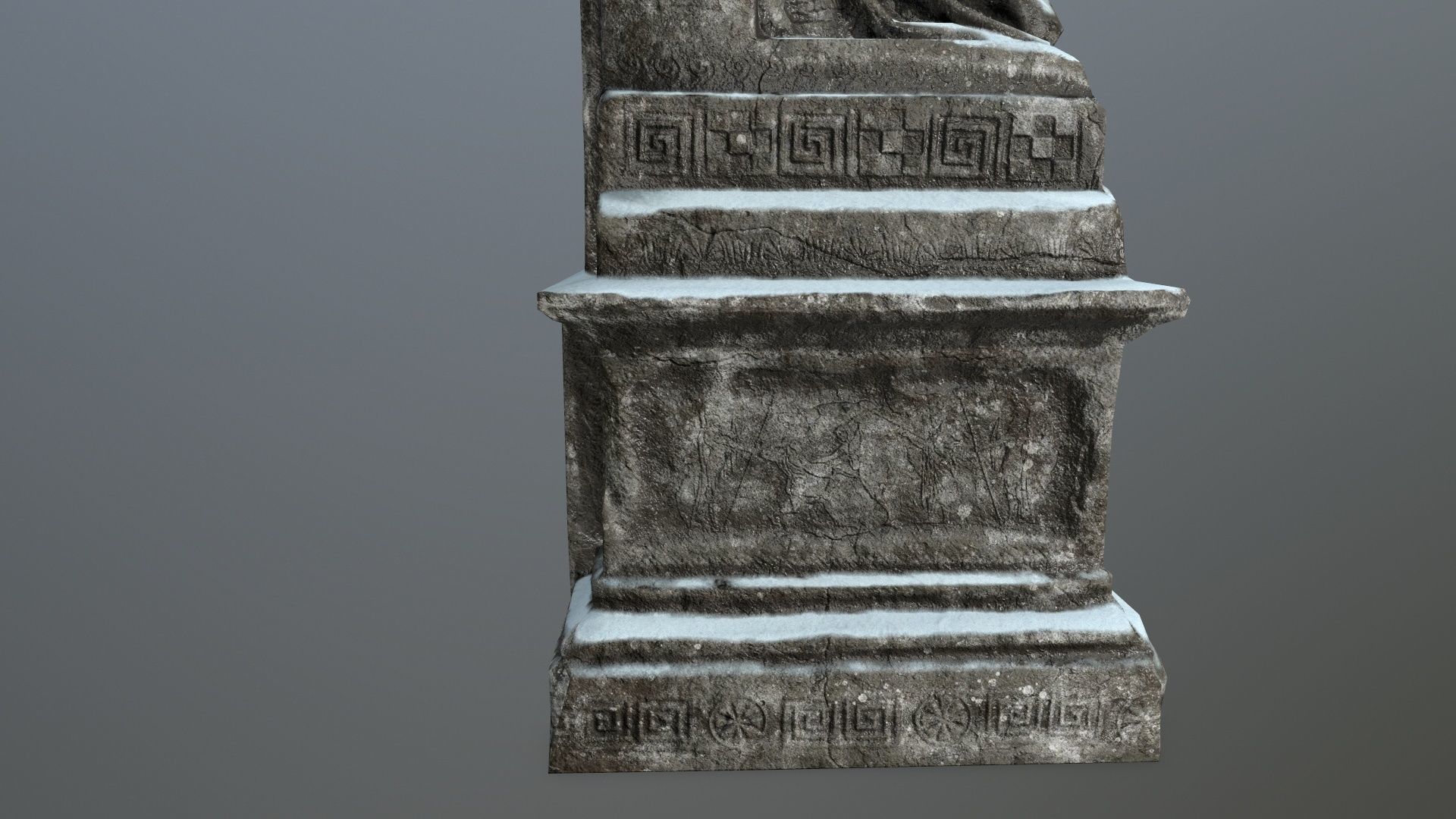 statue 1 Low-poly 3D model_12