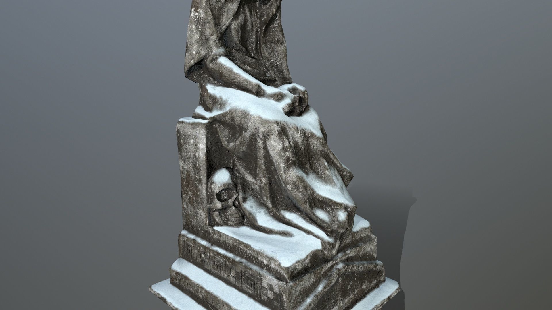 statue 1 Low-poly 3D model_9