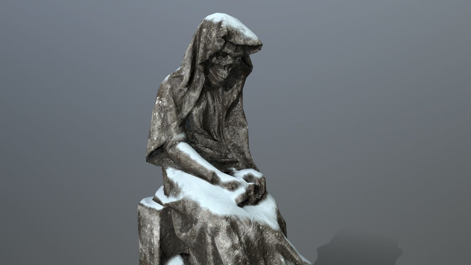 statue 1 Low-poly 3D model_10