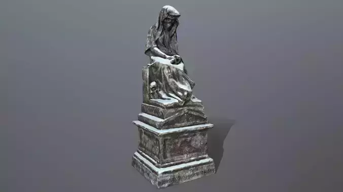 statue 1 Low-poly 3D model