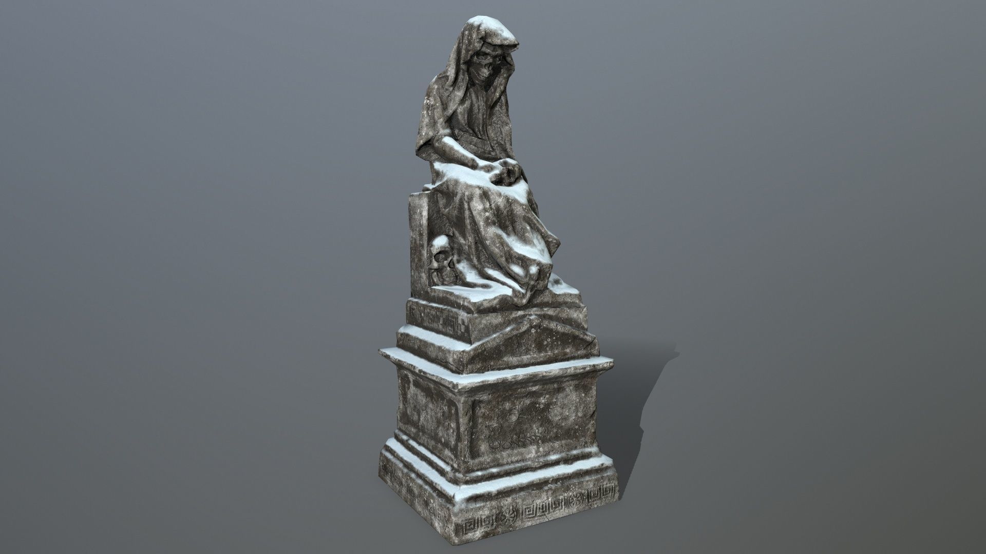 statue 1 Low-poly 3D model_1