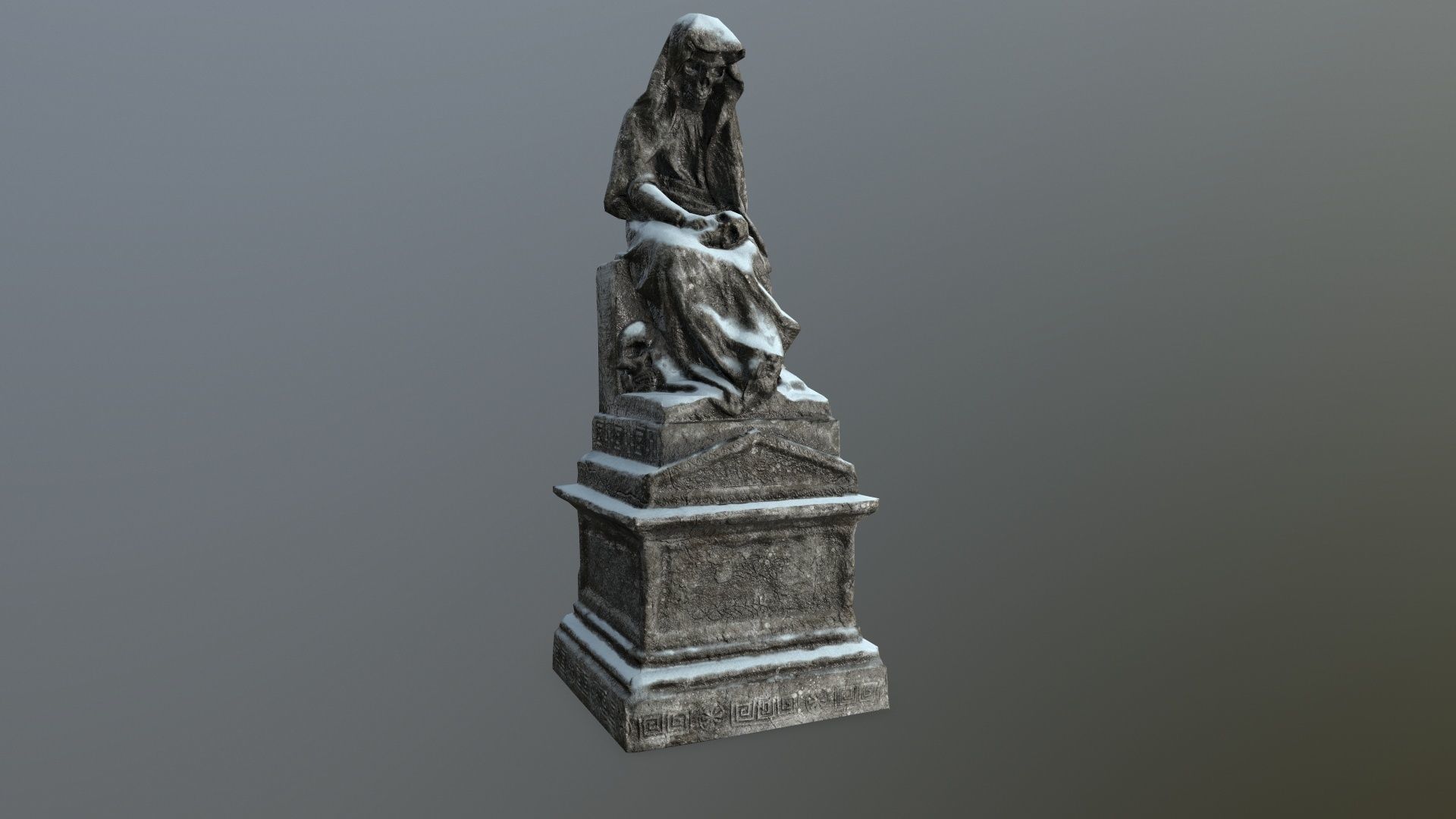 statue 1 Low-poly 3D model_16