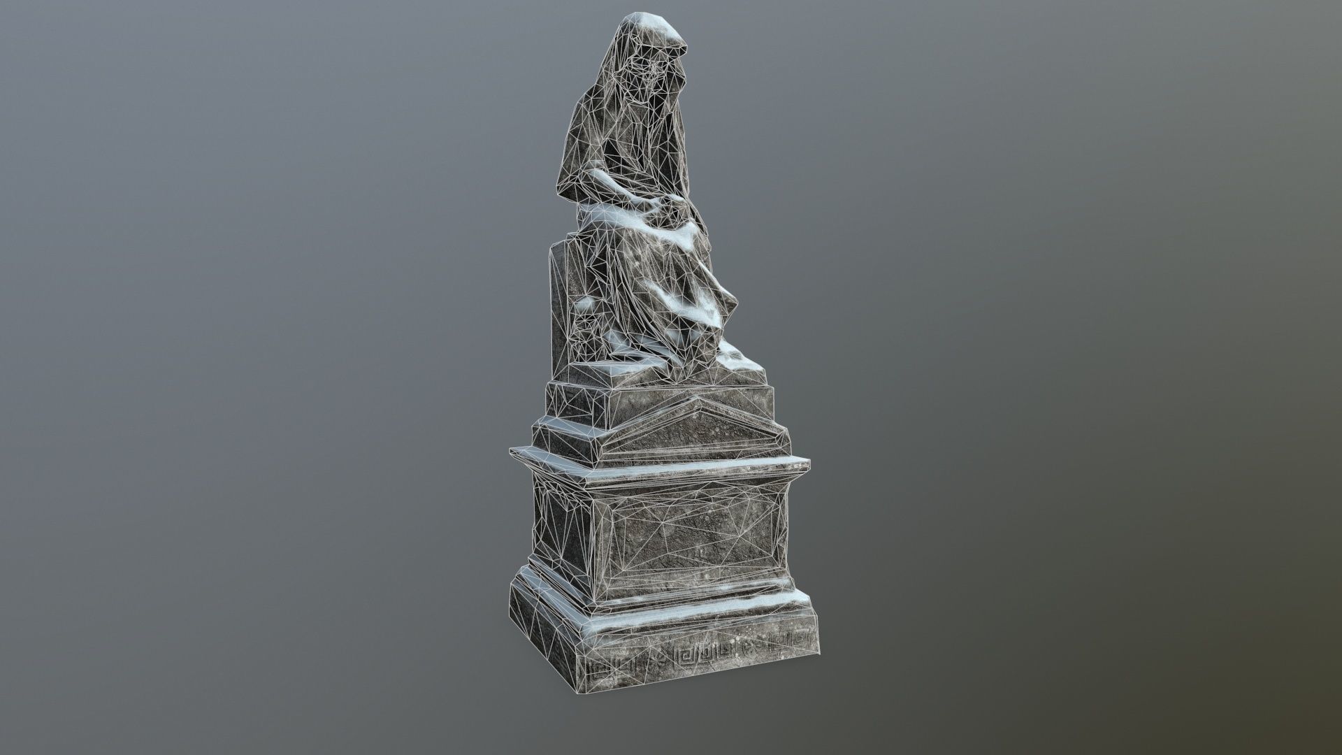 statue 1 Low-poly 3D model_17