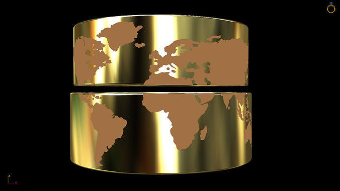 Alliance World Map 3D print model