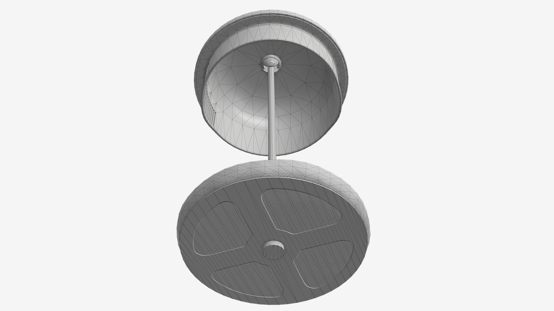 French press Low-poly 3D model_5