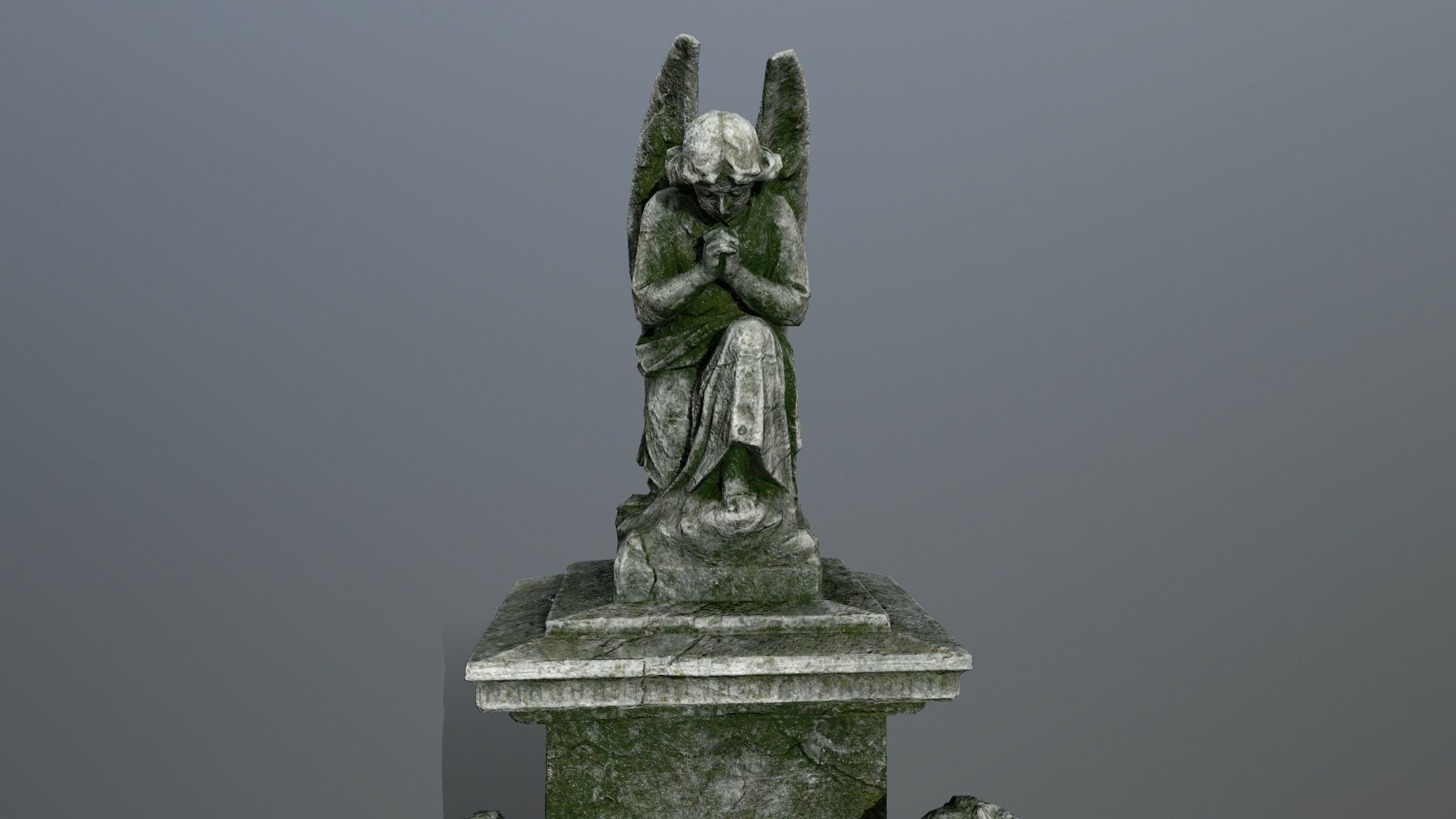 statue 4 stone Low-poly 3D model_13