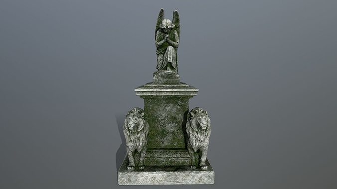 statue 4 stone Low-poly 3D model